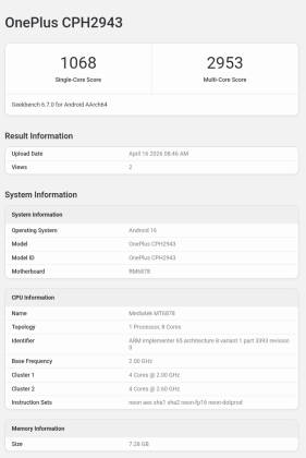 OnePlus Nord CE 6 Lite Specs Leak